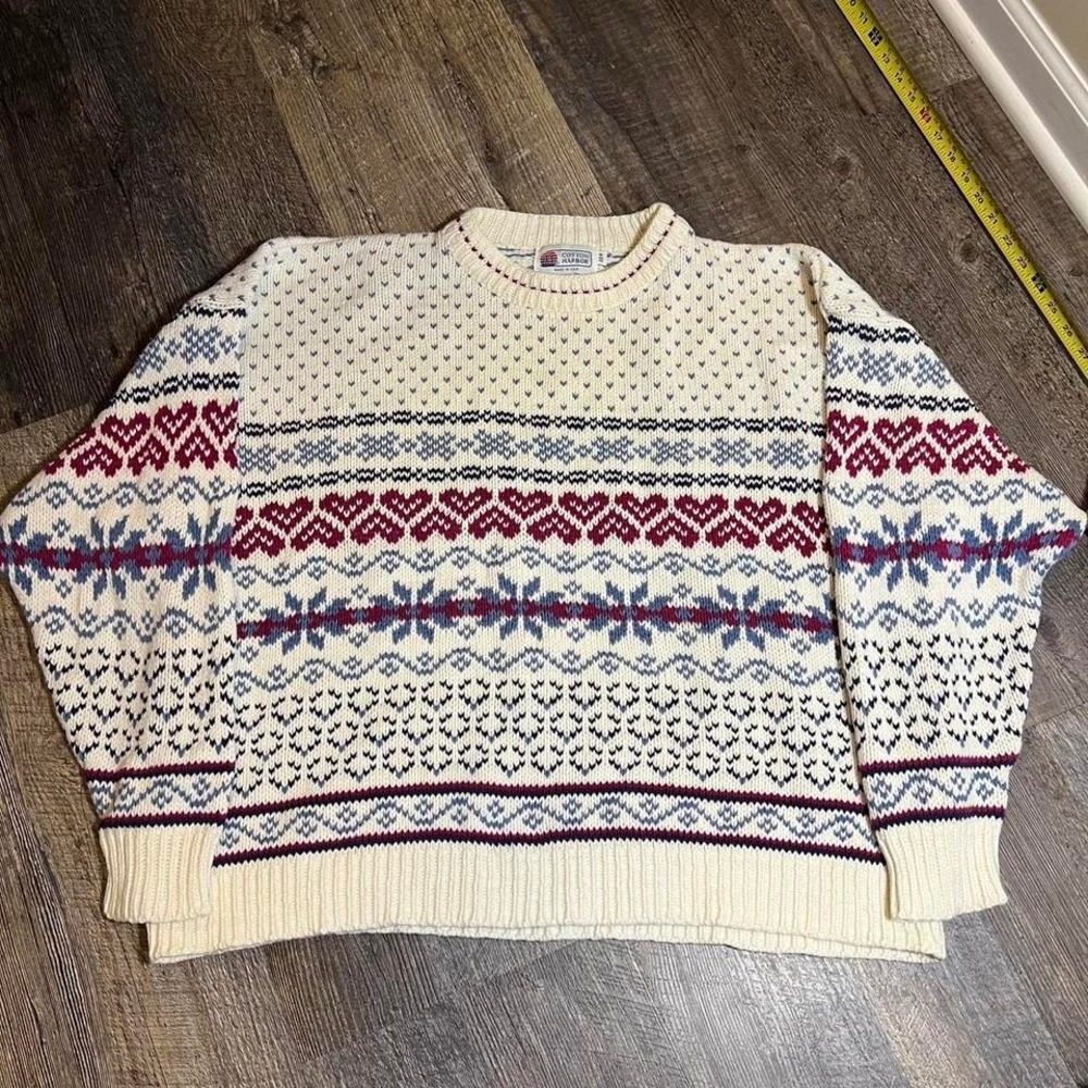 Vintage 1990s  cotton harbor sweater Size XL